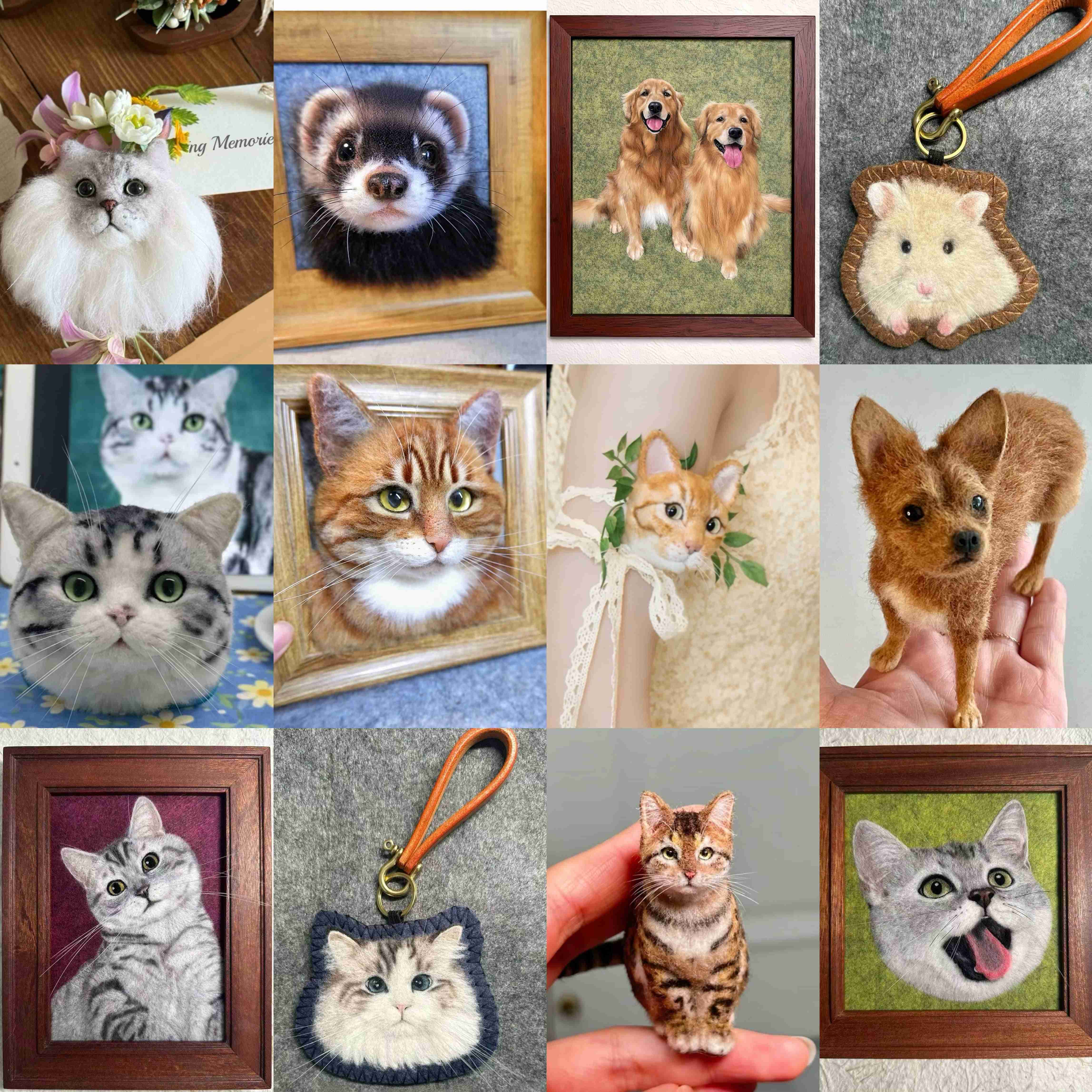 How to Choose the Right Felted Pet Portrait Style for You