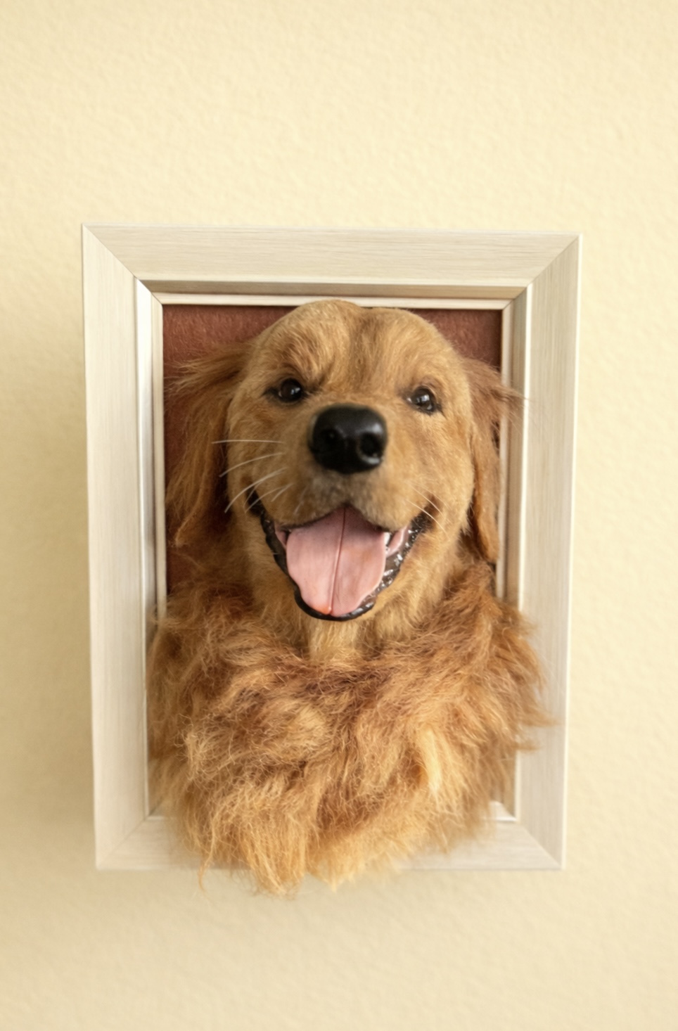 Personalized 3D felted pet portrait - custom handmade wool fiber art