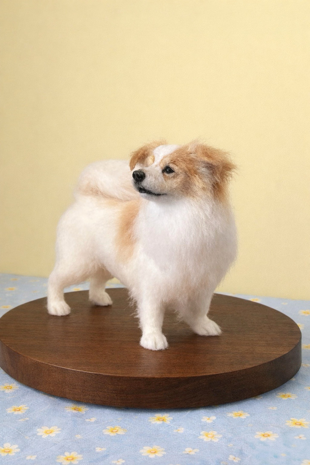 3D felted pet replica sculpture - lifelike handmade wool figurine