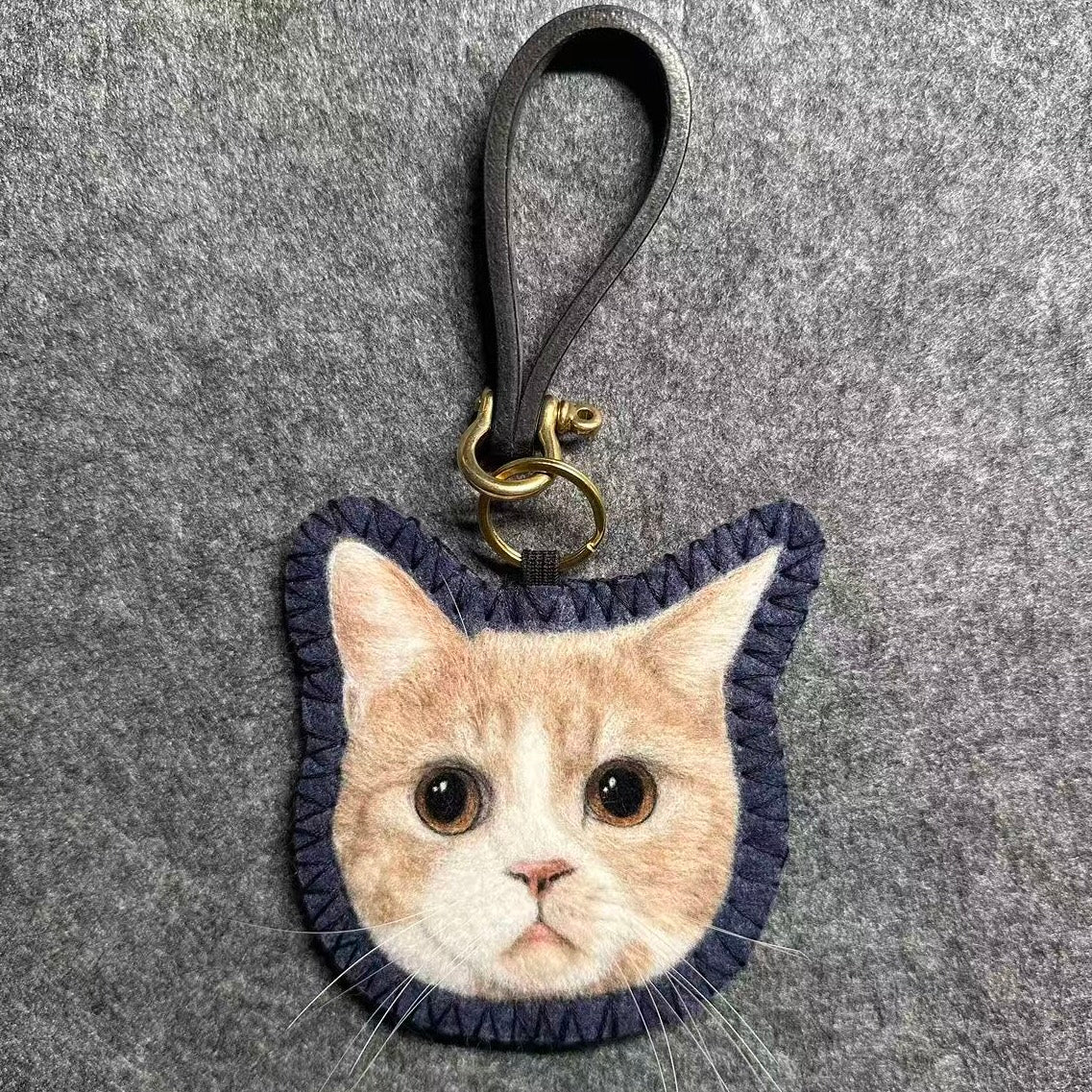 Custom 2D Felted Pet Ornament: Handcrafted Wool Decoration - Photo 15