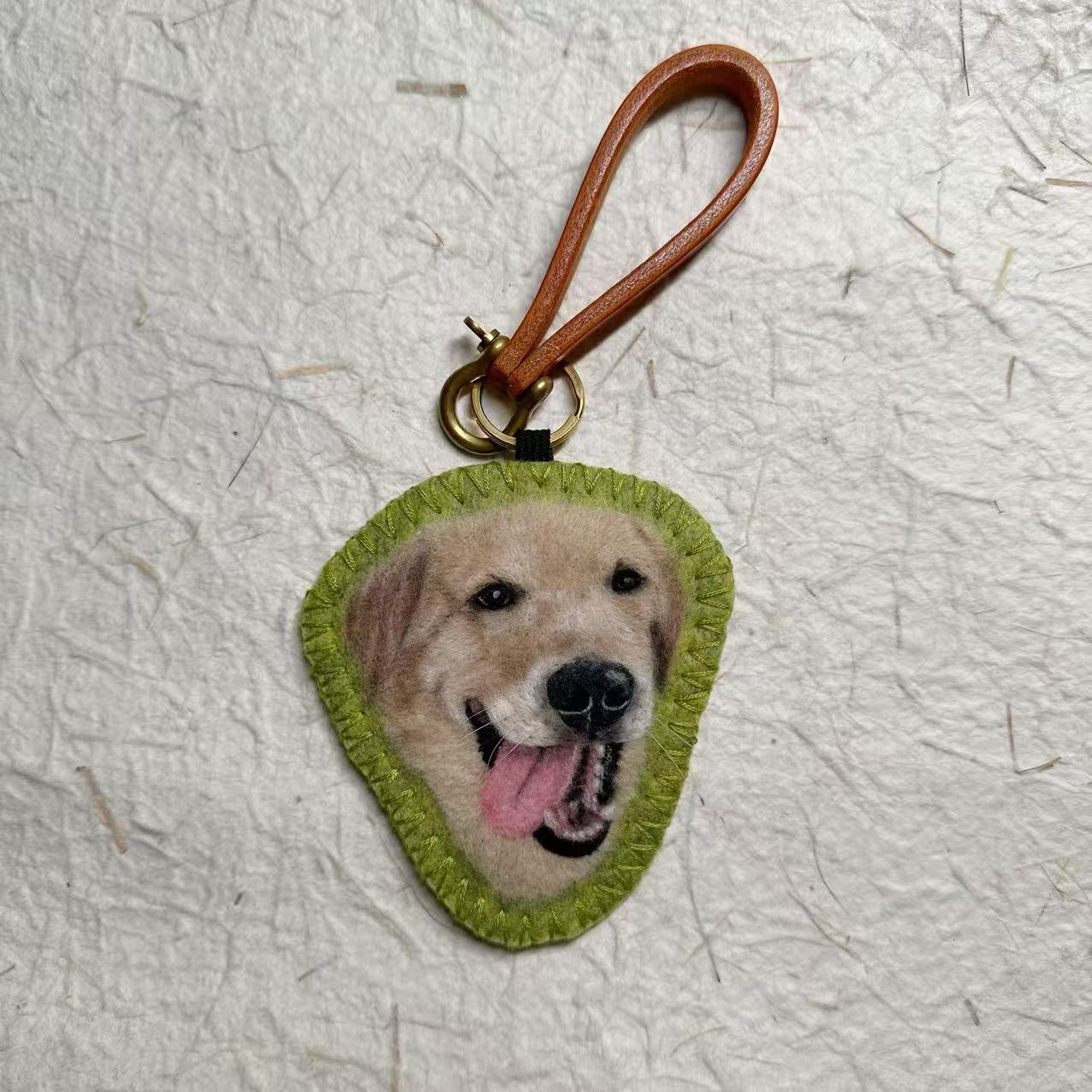 Custom 2D Felted Pet Ornament: Handcrafted Wool Decoration - Photo 21
