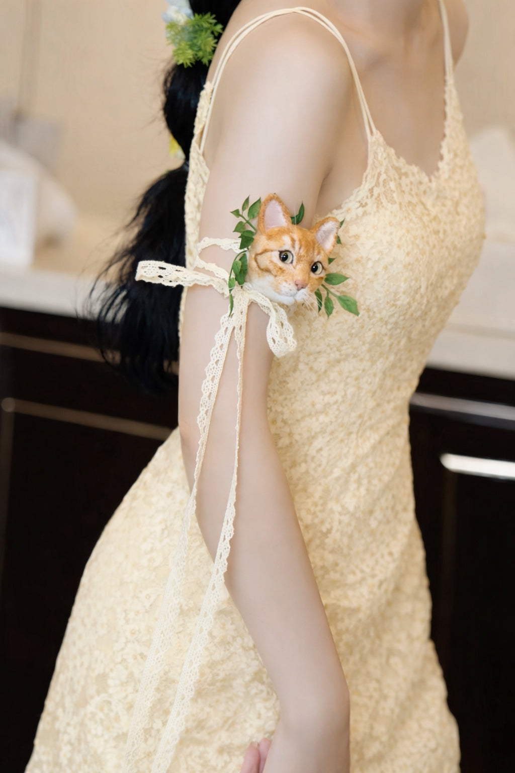 Custom 3D Felted Pet Brooch for Weddings and Events - Photo 11