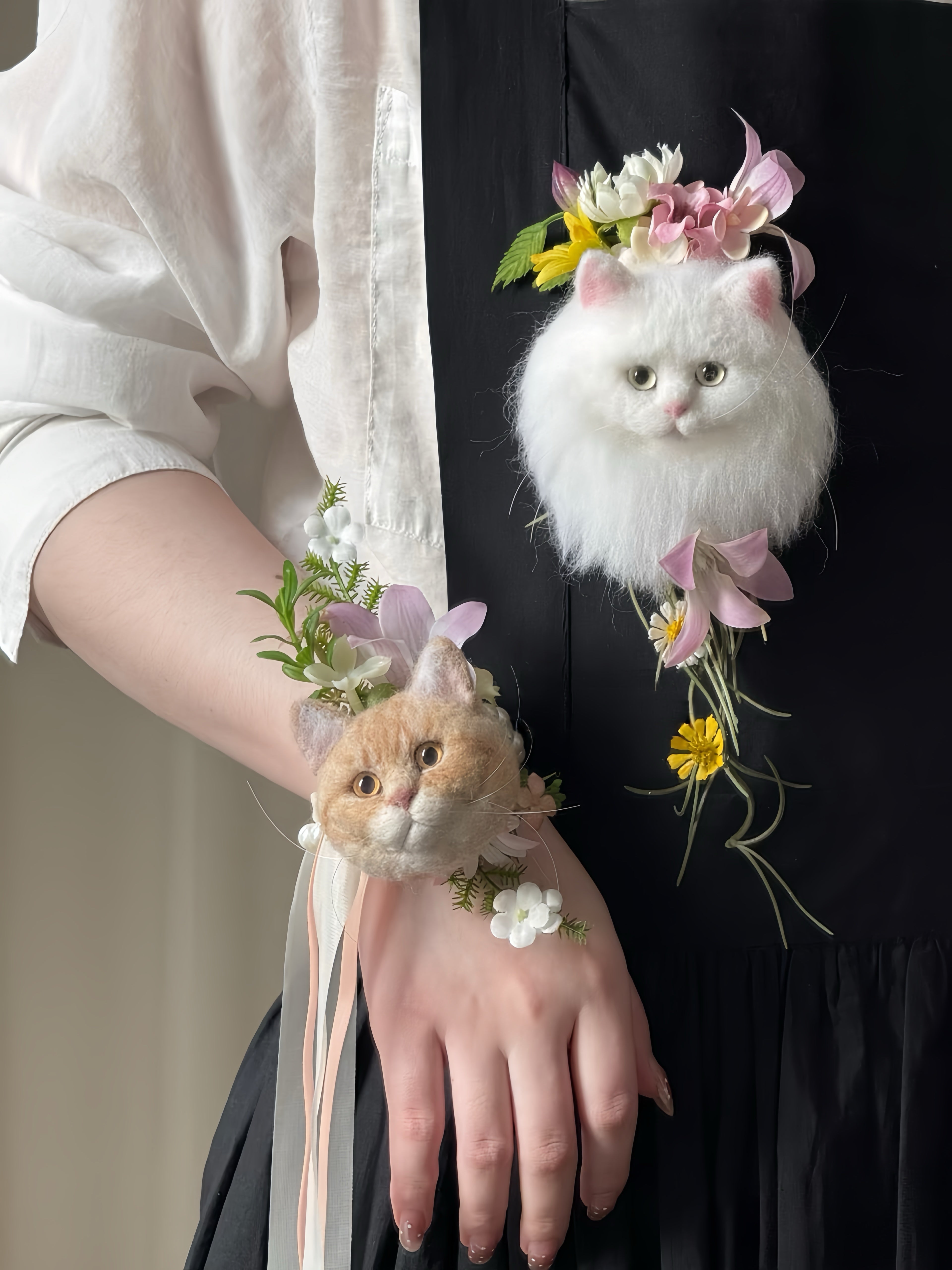 Custom 3D Felted Pet Brooch for Weddings and Events - Photo 12