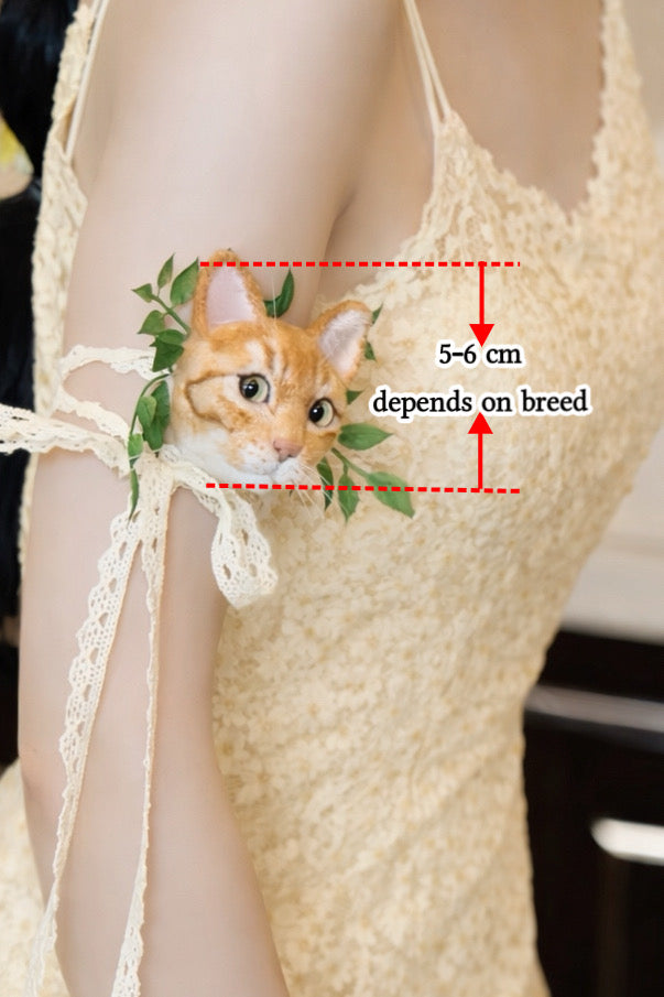 Custom 3D Felted Pet Brooch for Weddings and Events - Photo 3