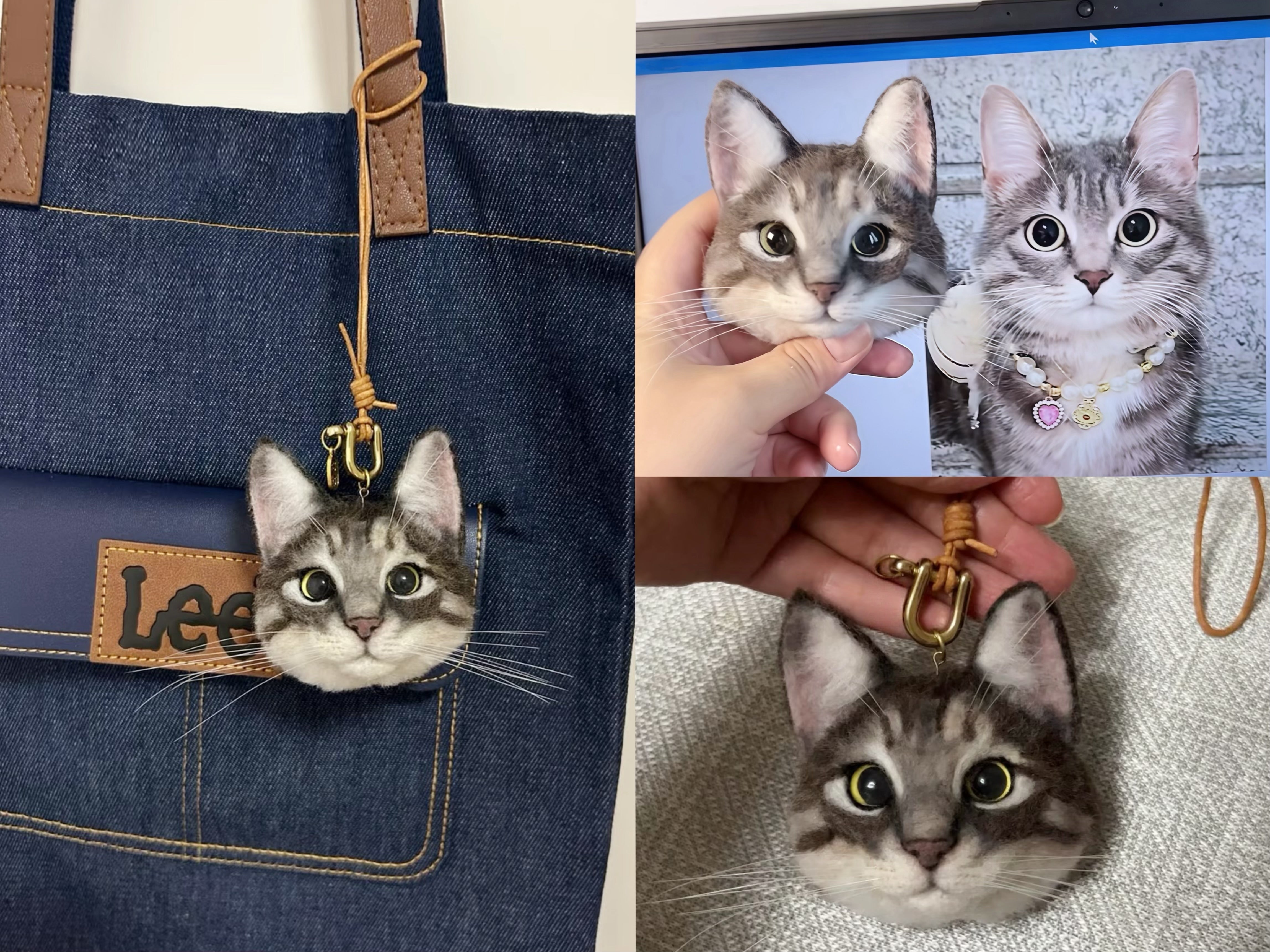 Custom 3D Felted Pet Ornament Magnet (Different Sizes) - Photo 6