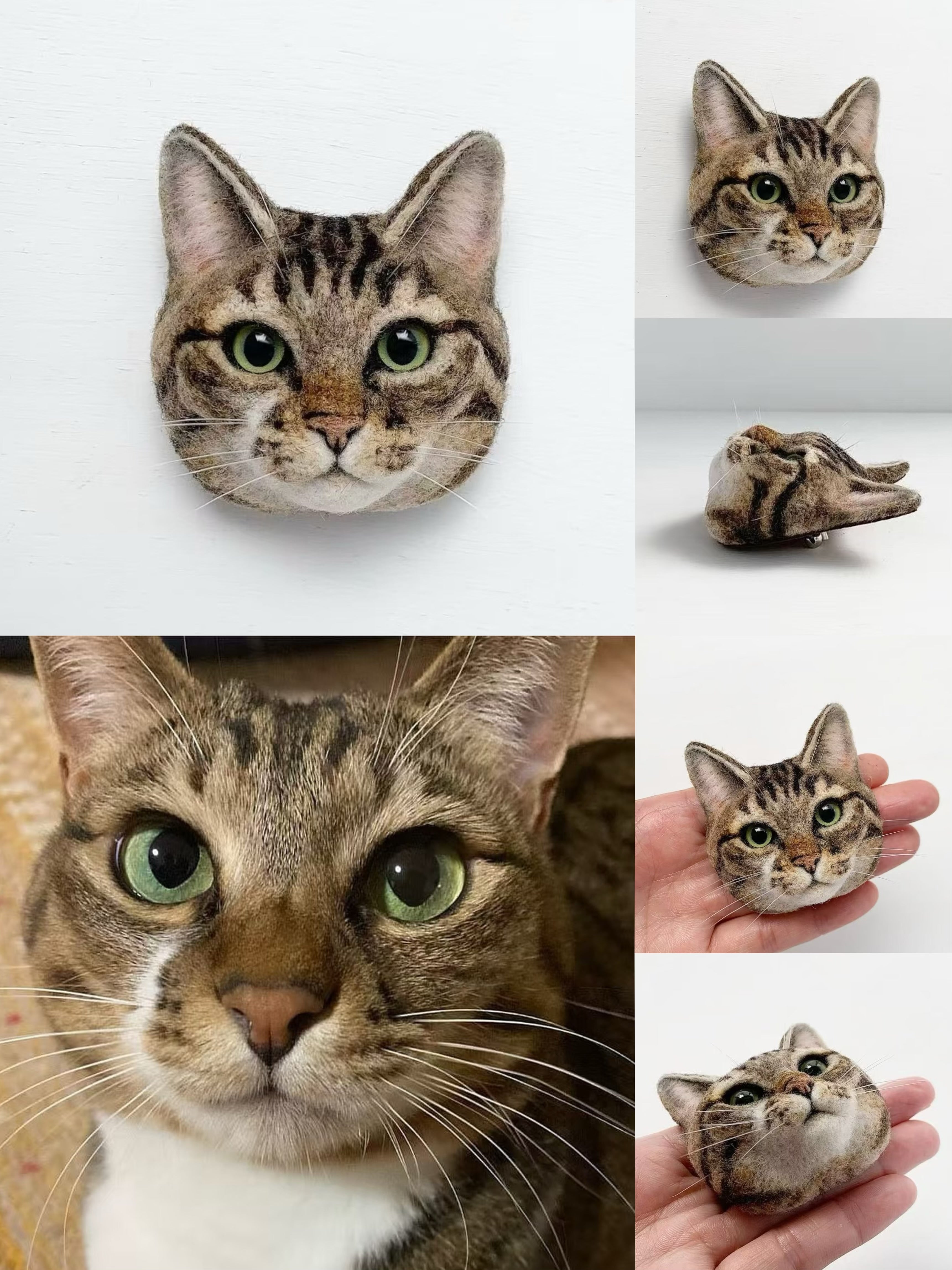 Custom 3D Felted Pet Ornament Magnet (Different Sizes) - Photo 8