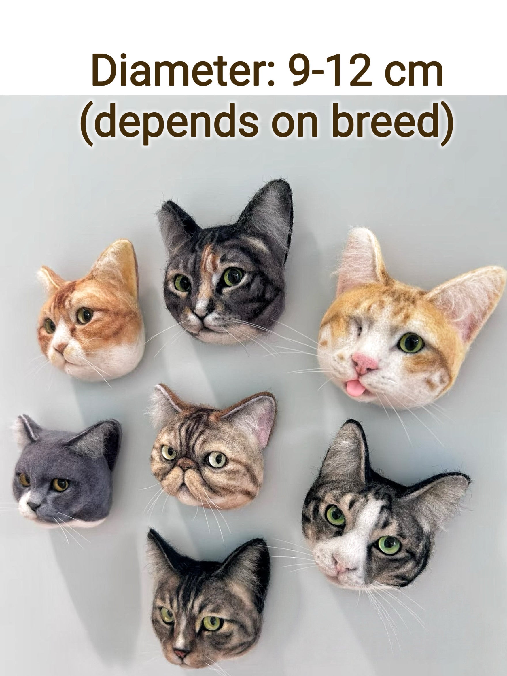 Custom 3D Felted Pet Magnet: Handcrafted Wool Fridge Art - Photo 5