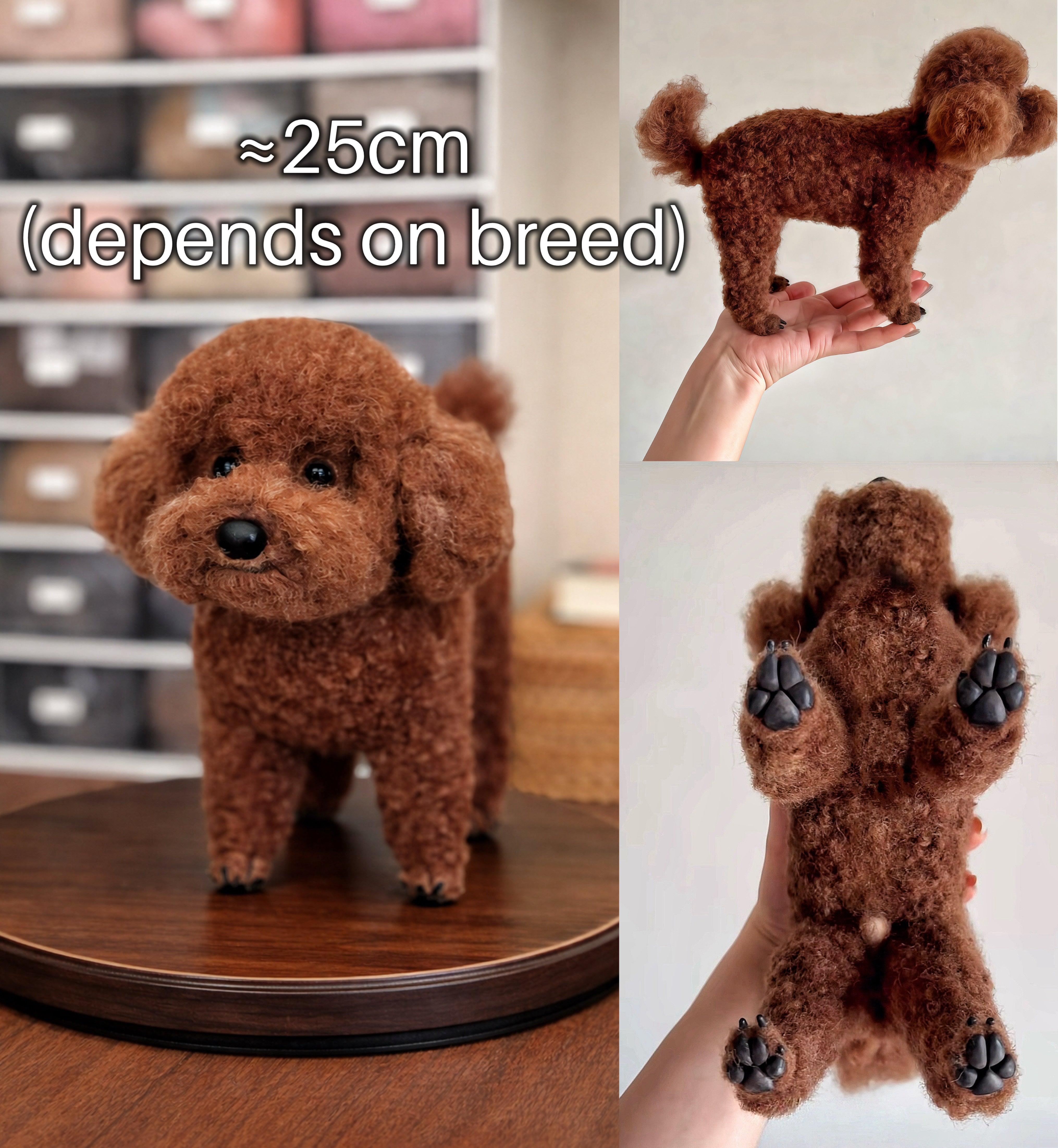 Custom 3D Felted Pet Sculpture/Statue (different sizes) - Photo 9